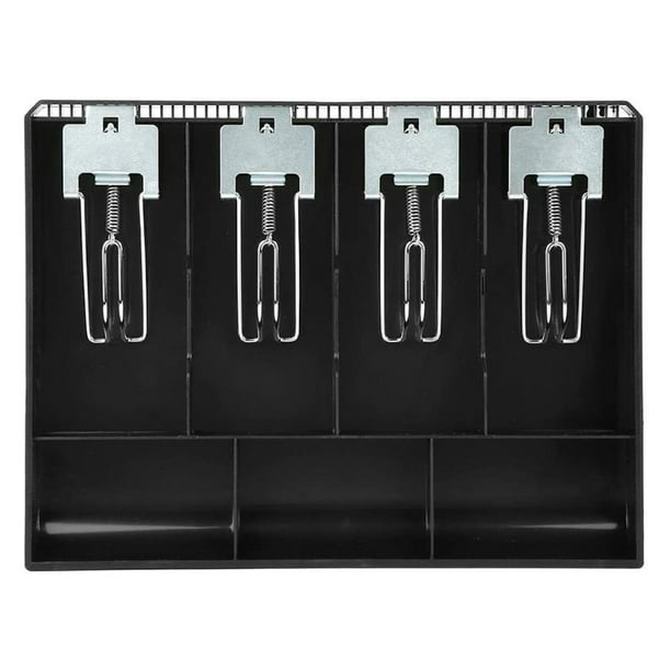 Cash Drawer Register Insert Tray Replacement Money Storage Metal Clip Box Cash Drawer Register Insert Tray Replacement Money Storage Metal Clip Box